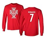 Tcamp Portugal 2018 National Soccer #7 Cristiano Ronaldo World Championship Men's Long Sleeve T-Shirt