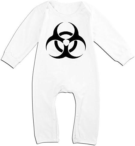 OLGB Babys Biohazard Sign Long Sleeve Jumpsuit Outfits 18 Months