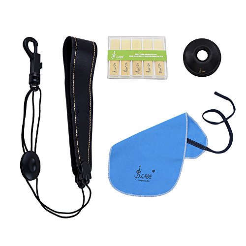 image for Mowind 4-in-1 Alto Saxophone Sax Accessory Kit Belt Cleaning Cloth Bam