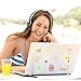 Yellow Vinyl Laptop Sticker,70 PCS Waterproof Water Bottle Decal Sticker Pack for MacBook,Skateboards,Luggage,Cars,Bicycles,Travel Case, Motorcycle,Snowboard,PS4,Xbox ONE (Yellow)