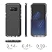 Galaxy S8 Plus Case, LUVVITT [PROOFTECH] Shockproof Impact Resistant Protective TPE Shock Absorption Bumper Case for Galaxy S8+ Plus - Clear / Black