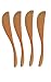 rainbow, Wooden Butter Knife Cheese Spreaders, set of 4