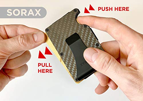 Carbon Fiber Wallet - Minimalist Wallet - Metal Wallet - RFID Blocking Slim Wallet - Credit Card Holder for Men - RFID Wallets