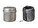 Snow Peak Trek Series Backpacking/Camping Cookware Sets, Trek 1400 Pot & Pan, 47.3 fl oz