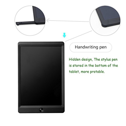 Entomy LCD Writing Tablet, 10 Inch Digital LCD Writing Drawing Tablet Pad Handwriting Drawing Sketching Graffiti Scribble Doodle Board, Great Gift for Kids and Adults. (black) - Thumbnail 4