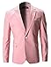 FLATSEVEN Mens Slim Fit Cotton Stylish Casual Blazer Jacket