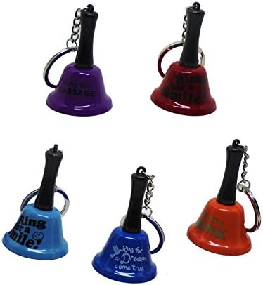 5pc Bells Ring Keychain Key Ring Key Accessories Gift for Valentine's day