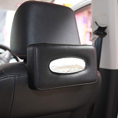 Hermia 車 ティッシュ 車用ティッシュボックス 車用ティッシュカバー ケース バンド付 シート用 高級感 便利 送料無料でお届けします 車用品