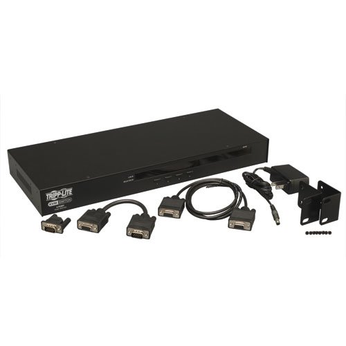 Tripp Lite B042-004 4-Port 1U Rackmount USB PS2 KVM Switch with On-Screen Display
