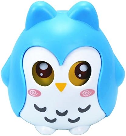 Like A Song Children Cute Mini Cartoon Owl Shape Money Box Piggy Bank Coin box Saving Pot Decoration Kids Gift (Blue)