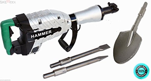 SKEMiDEX---HD 1500W DEMOLITION BREAKER JACK HAMMER CONCRETE + SPADE SCOOPE SHOVEL UG50. This ITEM IS Brand In Seal Box A Must Have For Every Construction Crew! No Compressor