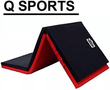 Q Sports Long Tri Folding Exercise Mat | 6 Ft High Density 5cm Thick Foam & Non-Slip Surface For The Gym Or Home | Perfect For Yoga, Pilates, Floor Workouts & Abs | Multiple Color Choices