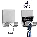 CASAFE+ Razor Holder Hook with Self Adhesive Fit Wide Handle Razor (4 Pack)