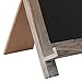10 Inch Mini Rustic White-Washed Brown Wood Easel Style Chalkboard / Tabletop Memo Sign with Chalk Tray