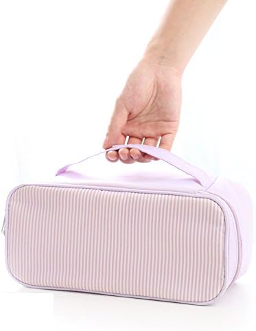 Huluwa Toiletry Bag, Multifunction Cosmetic Bag, Portable Makeup Pouch Waterproof Travel Closet Organizers Bra Underwear Storage Bag for Women Girls, Purple