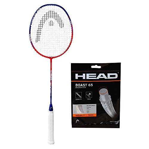 HEAD Ignition PRO Badminton Racket with HEAD Boast 65 Badminton String Orange