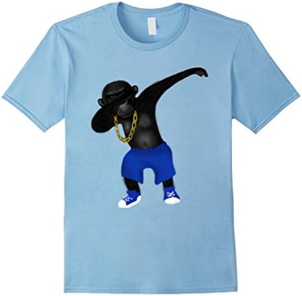 Mens Storecastle: Funky Dabbing Chimpanzee Funny Art T-Shirt XL Baby Blue