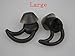 New Replacement Noise Isolation Earbuds 3 Pairs (S, M, L) with Extra Layer Comfort Eartips for Bose QC20 QC20i SoundSport SIE2 SIE2i IE2 IE3 In Ear Earphones (Black+Case)