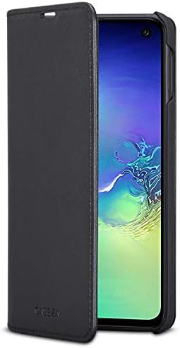 Samsung Galaxy S10e Flip Case Black PU Leather - CASEZA Oslo Premium Vegan Leather Wallet Book Folio Cover for The Original Galaxy S 10 e (5,8 inch) - Ultra Thin with Magnetic Closure