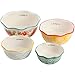The Pioneer Woman Vintage Floral 4-Piece Measuring Bowl with 4-Cup Measuring Cup, 5-Piece Set