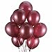 Burgundy Balloons 100 Pack 12 Inch Latex Party Balloons Burgundy Wine Red Balloons Latex Balloons for Weddings, Birthday Party, Bridal Shower, Party Decoration (Burgundy, 12 Inch)