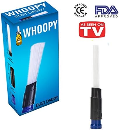 Dust Daddy Universal Vacuum Attachment,Small Suction Brush Tubes Flexible Access to Anywhere,As Seen On TV for Air Vents Pets Keyboards Corners Cars Drawers By Whoopy