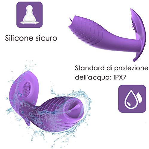 Vibratori-Sessuali-per-Donna-Massaggiatore-Portatilewireless-Ricarica-USB-12-Modalita-Impermeabile-Massaggiatore-per-Schiena-o-Collo
