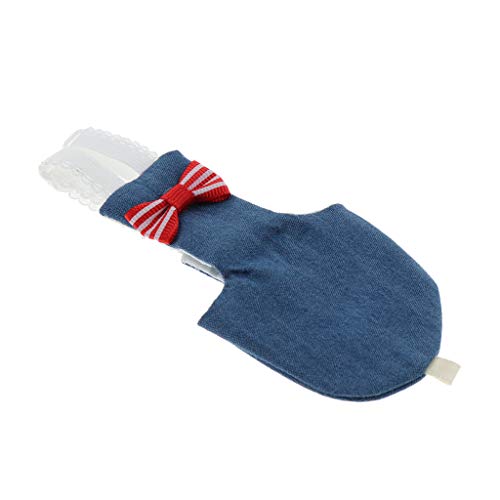 B Blesiya Parrots Diapers Birds Flight Suits Nappy for Green Cheek Conures, Amazons, Eclectus etc - Denim S