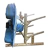 Log-Kayak-Rack-2-place-1-sided-Canoe-and-Kayak-Paddle-Boat-Rack
