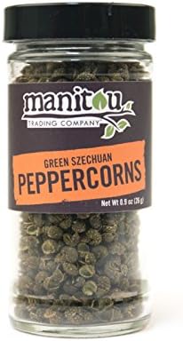 Green Szechuan Peppercorns, .9 Oz Glass Jar