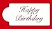 Designer Stencils Fancy Happy Birthday Cake Stencil, Beige/Semi-Transparent
