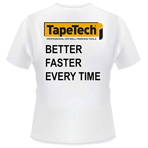 3-Pack Tape-Tech T-Shirt - Drywall Taping Tools Shirt Playera Camiseta (Large) White