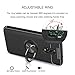 AnoKe Compatible with OnePlus 6T Case with Metal Ring Kickstand, 360 Degree Rotating Ring Grip Flexible Soft Shockproof TPU Gel Bumper Silicone Hybrid Protection Phone Cover for OnePlus 6T Black