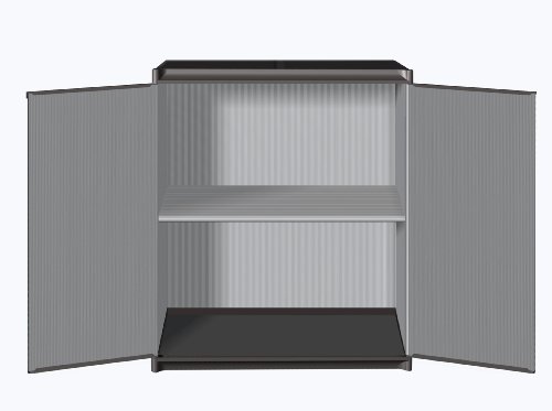 Set: Hoher + Mittlerer Kunststoffschrank mit spritzwassergeschützter Deckel- & Bodenplatte sowie verschiedenen… – Bild 8