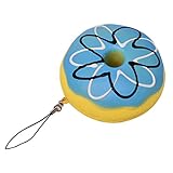 leyouyou520 1 Piece Jumbo 3.9 Inch Squishy Bread Scented Donut Squishies Kawaii Donut Phone Strap Children Toy Gift