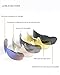 Lorsoul Polarized Sports Sunglasses UV400 With 5 Interchangeable Lenes for Men Women Cycling Running Driving Fishing Golf Baseball Glasses (White)
