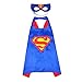 Halloween Superhero Dress Up Costumes for Boys and girls-5 Satin Capes with Felt Masks Comics Cartoon Dress Up Kids Toys