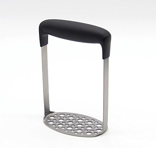 Attac Stainless Steel Potato Masher, Non-Slip Handle, Kitchen Utensils with 6mm and 9mm Mesh for Vegetables, Fruits, Eggs, Mashed Potatoes