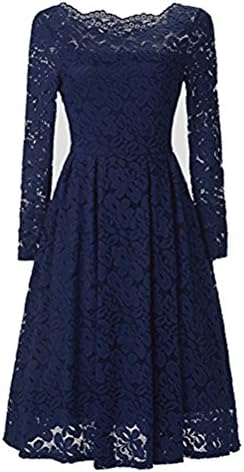 JH DRESS Short Lace Prom Retro Cocktail Dresses Long Sleeves Cheap Wedding Dresses for Women 50's Vintage Floral