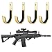 GOHIKING Gun Rack Storage Shotgun Firearms Hooks Wall Mount Hangers for Any Rifles Shotguns Archery Bow with Soft Padding and Heavy Duty Steel
