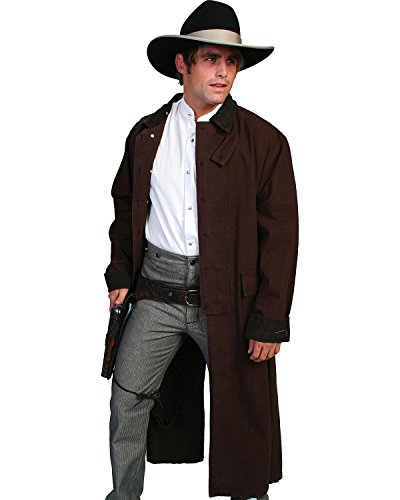 Scully Rangewear Men's Long Canvas Duster Walnut Medium