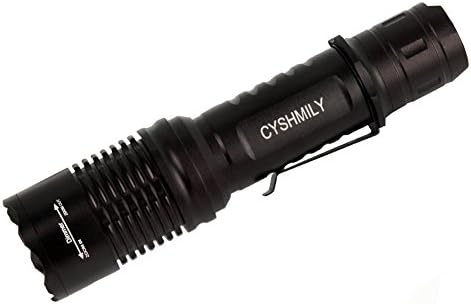 CYSHMILY Portable Flashlight LED Mini Light Super Bright Rechargeable Handheld Flashlight for Camping Cycling Tactical Waterproof Torch with Universal Charger