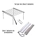 ELENKER Compact Camping Grill, Portable Stainless Steel Grill for Campers, Backpacking, Survival