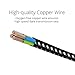 Aonsen iPhone Cable,3Pack 10FT Nylon Braided Charging Cord 8 Pin to USB Lightning Cable Charger for iPhone 7/SE/5/5s/6/6s/6 Plus,iPad Air/Mini,iPod,Compatible with iOS10(White-Black)