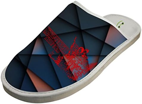 Stranger_Things Adult Unisex Printing Slippers for Women (White)