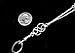 Brenda Elaine Jewelry Silver Plated Women's Fashion Lanyard Necklace ID Badge Holder, 32 Inch Silver Chain with Multiple Celtic Knots & Rear Lobster Clasp