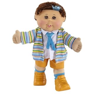 Cabbage Patch Kids Celebration Boy Doll Brunette Hair And Brown
