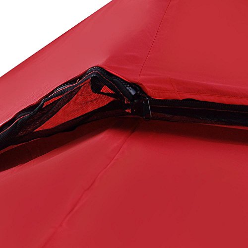 Koval Inc. 12’x12’ Square Replacement Top for Canopy Gazebo (Red)