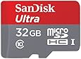 SanDisk Ultra SDSDQUAN-032G-G4A 32GB UHS-I/Class 10 Micro SDHC Memory Card With Adapter