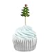 PARTYMASTER Christmas Party Decorations Food Toothpicks Cupcake Muffin Toppers Mixed Packaging,24pcs